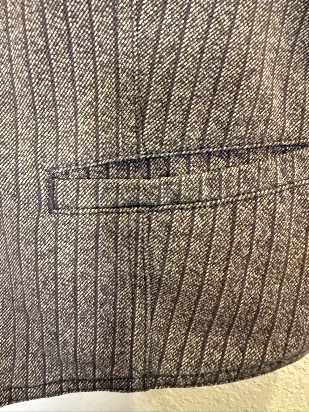 Lauren Ralph Lauren Women’s Brown Cotton Pinstripe Academia Equestrian Vest 16 - Picture 8 of 14
